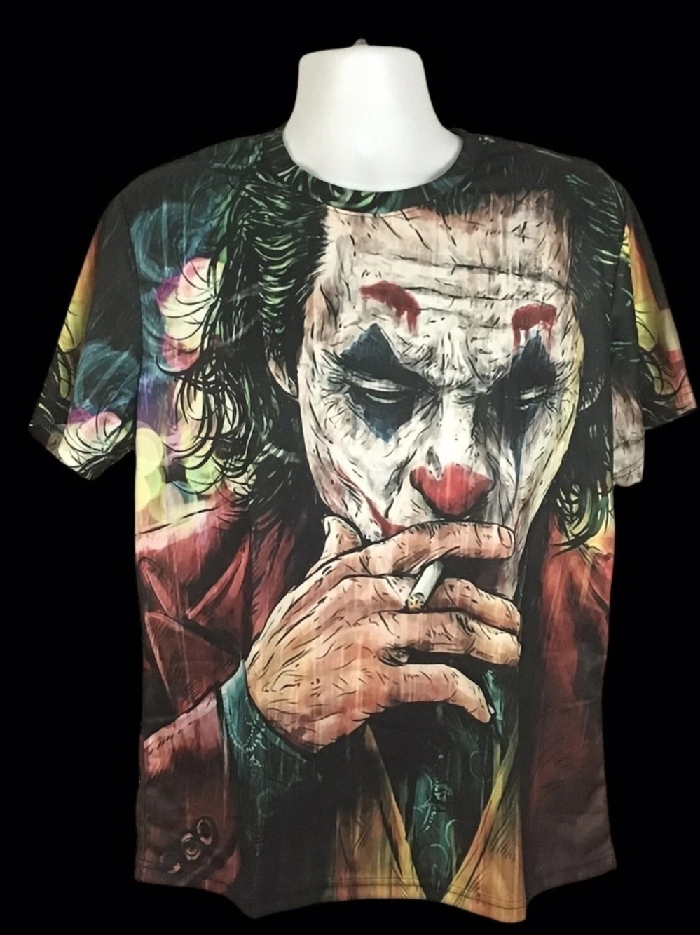 Batman The Joker All Over Graphic Mens Tee Shirt